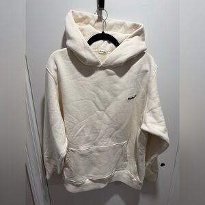 MADHAPPY Classics Cotton Fleece Hoodie Vanilla Unisex Large NWOT